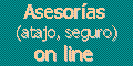 Asesorías on line