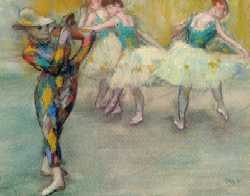 Edgar Degas. Arlequn danzando