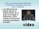 Discursos educativos y deportivos