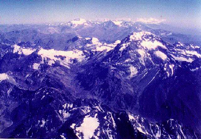 Aconcagua, desde el avin