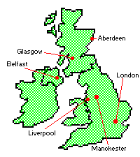 Mapa del Reino Unido