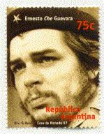 Ernesto Che Guevara. Sello postal conmemorativo. Correo Argentino, 1997.