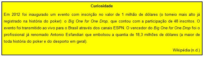 A legalidade dos jogos de baralho Poker