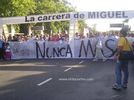 La Carrera de Miguel en Buenos Aires (video 4,6 Mb)