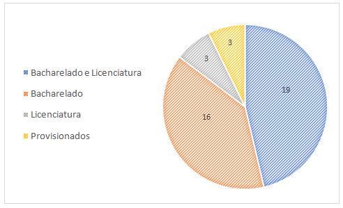 Figura 1. Dados sobre a formação básica dos participantes