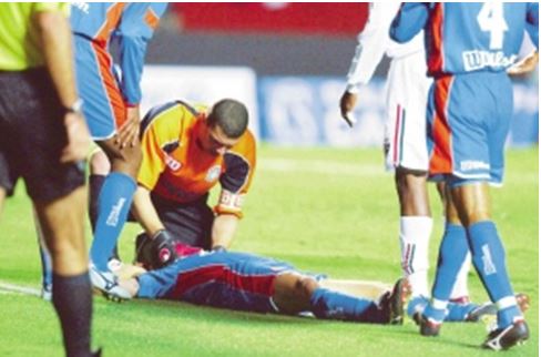 Imagem 1. O falecimento do jogador Serginho do time São Caetano em 2004 foi fundamental para pensar a morte súbita