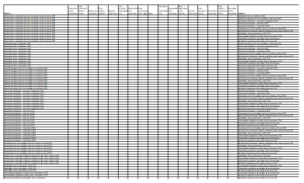 Figura 3. 2ª parte de la encuesta usando Excel y macro en VBA de elaboración propia. Los criterios se pueden consultar en la Tabla 2.