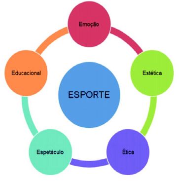 Figura 1. Modelo analítico do esporte: 5 E's