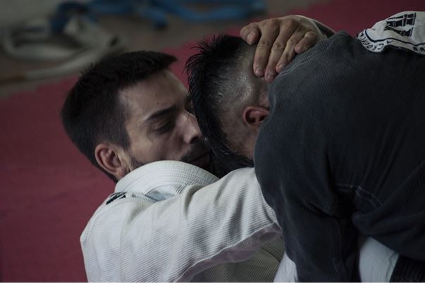 Image 1. O Jiu Jitsu Brasileiro em condições de competição a maior parte do tempo de luta ocorre no solo