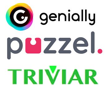 Imagen 1. Genially, Puzzel y Triviar fueron las plataformas que se utilizaron en esta experiencia de gamificación