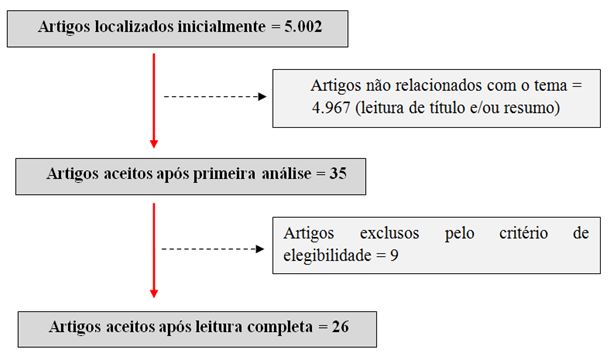 Figura 1. Resumo de pesquisa de literatura