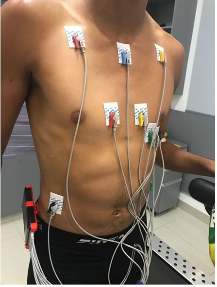 Figura 3. Avaliação cardiovascular durante o exercício