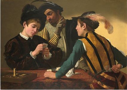 Figura 1.“Os Trapaceiros” (Caravaggio, 1594)