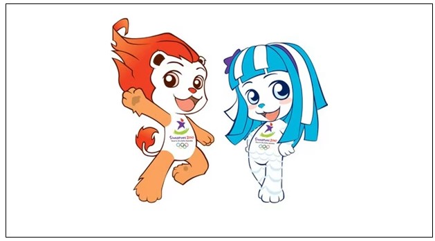 Figura 1. Lyo y Merly. Mascota de los Juegos Olímpicos de la Juventud de Singapur 2010
