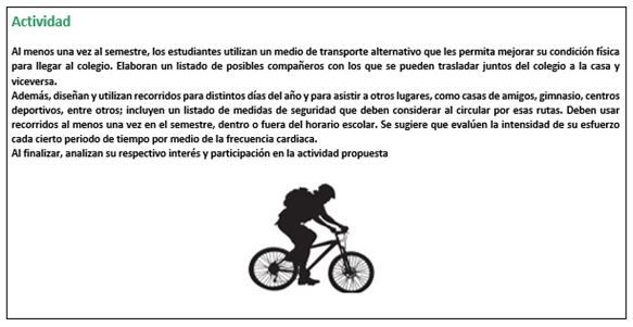 Figura 1. Ejemplo de actividad para evaluación Unidad 3