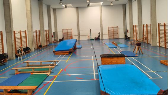 Figura 2. Parkour Park en gimnasio de centro educativo