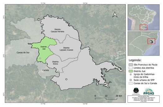 Figura 3. Localização geográfica do Distrito de Juá