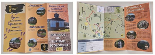 Figura 4. Folder ilustrativo (imagem mostrando ambos os lados)