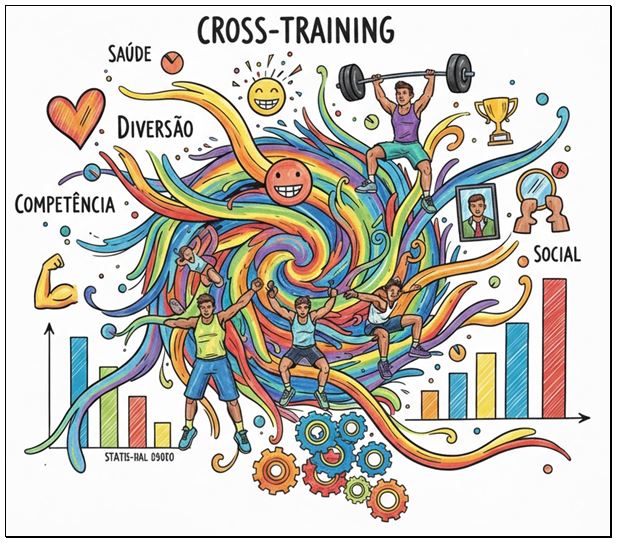 Figura 1. Os fatores Saúde e Diversão são os principais motivadores para os praticantes de Cross Training