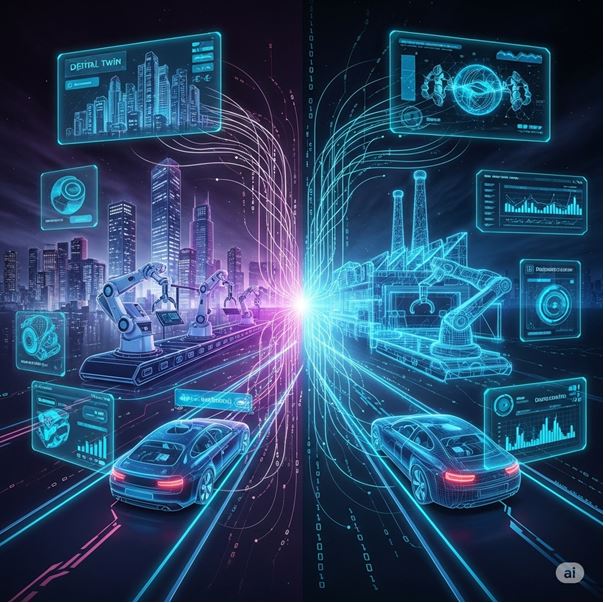 Figura 1. Los gemelos digitales son esenciales para el mantenimiento predictivo al detectar patrones de desgaste y programar revisiones antes de que surjan fallos críticos