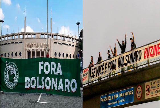 Figura 3. “Campanhas realizadas pelo Coletivo Democracia Corinthiana, do Corinthians: atuação fora dos estádios”; “O Bloco Tricolor Antifa, do São Paulo faz parte do Trio de Ferro do futebol paulista”; “Atuação do Porcomunas, do Palmeiras em frente ao estádio para a pesquisa Felipe Lopes participou de reuniões e fez entrevistas com os participantes”; “Estudo está vinculado às pesquisas realizadas pelo Grupo de Estudos e Pesquisas sobre Futebol, criado em 2001, na FEF”