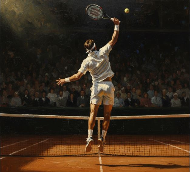 Figura 1. En el tenis sobresalen los jugadores que saben resistir cuando todo está en contra