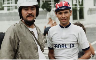 Figura 4. Carlos Mata (derecha) junto a su entrenador Jesús Méndez