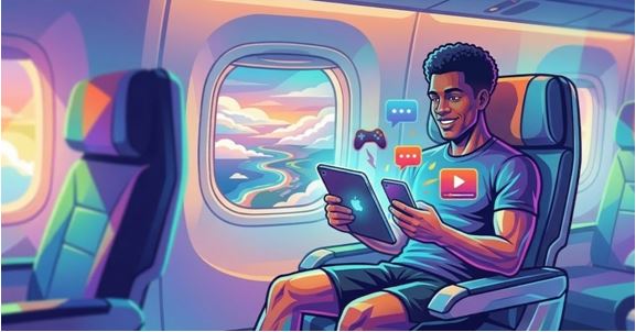 Figura 2. El entretenimiento digital se utiliza en la gestión emocional durante los viajes