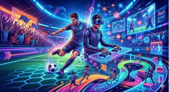 Figura 1. El deporte híbrido exige de los jugadores las habilidades en videojuegos y destrezas tácticas y capacidades físicas en los deportes tradicionales