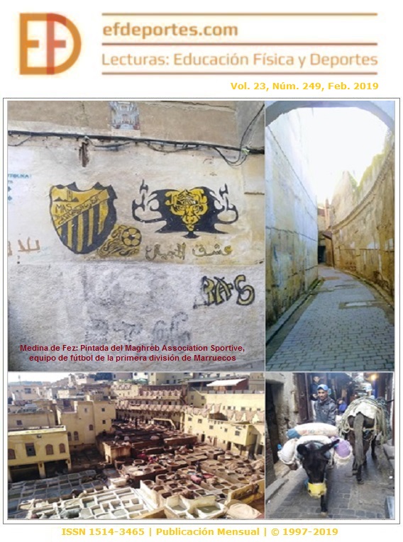 Medina de Fez: Pintada del Maghreb Association Sportive (MAS), equipo de fútbol de la primera división de Marruecos